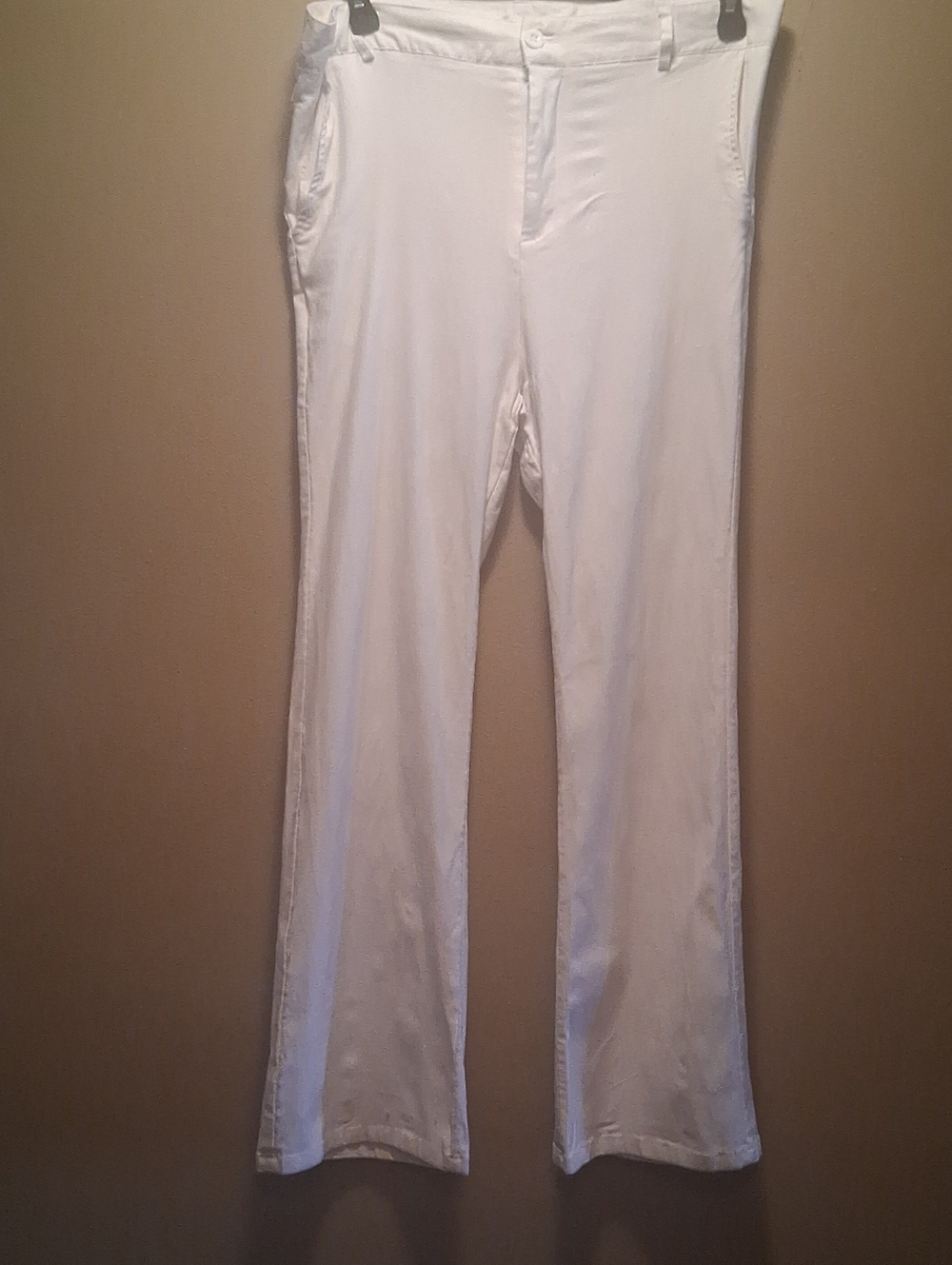 Ouku hite Straight-Leg White Men's Pants 2xl